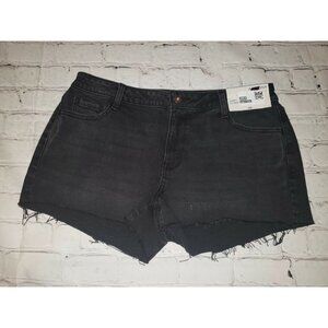 NWT Arizona Jean Co Jrs Size 7,9,11,13,15 Shortie Black Jean Shortie Shorts